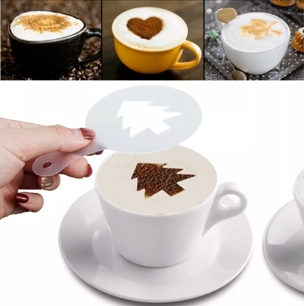 Nespresso Coffee Cappuccino Kit Barista Powder Shaker Stencil Machine - NIB