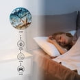 thumbnail image 3 of 10 Inch Wall Clock Battery Operated Square Clock for Office, Kitchen, Outdoor, Living Room, Exquisite Wave - Kissed Starfish, 3 of 7