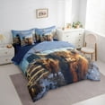 thumbnail image 3 of Homewish Highland Cattle Twin Bedding Sets 7-Piece for Teenagers,Farmhouse Animal Bedding Comforter Set Microfiber,Vintage Windmill Cabin Breathable Sheet Sets,Lightweight Room Decor,Reversible, 3 of 8