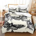 thumbnail image 1 of Butterfly And Death Moth Bedding Set For Girls Gothic Skull Boho Comforter Cover Decor Bedroom Sun and Moon Pattern Duvet Cover, 1 of 7