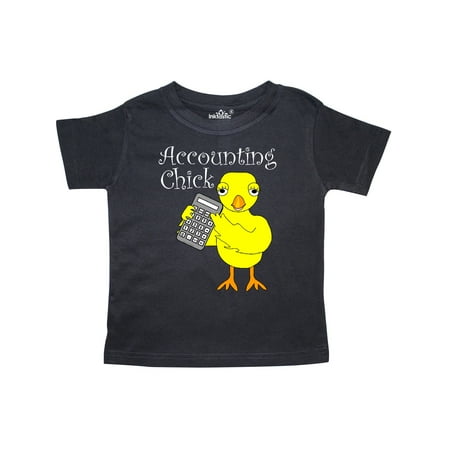 

Inktastic Accounting Chick White Text Gift Toddler Toddler Girl T-Shirt