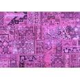 thumbnail image 1 of Ahgly Company Indoor Rectangle Patchwork Purple Transitional Area Rugs, 2' x 4', 1 of 4