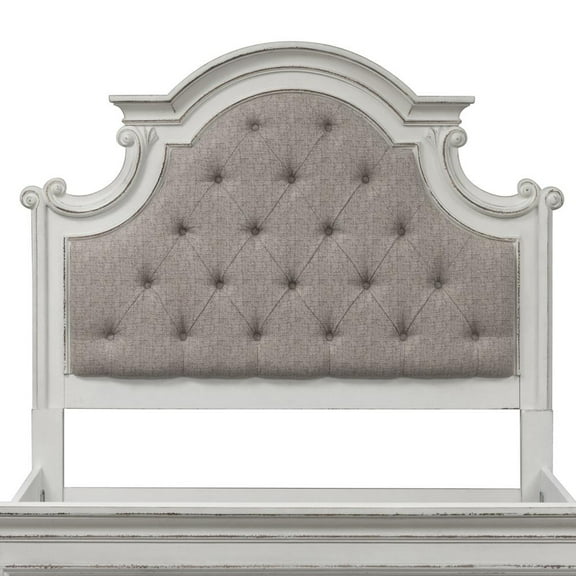 Magnolia Manor White Queen Uph Panel Headboard