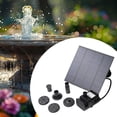thumbnail image 1 of Bomba de agua solar, bomba de fuente solar, circulación de agua con 6 boquillas, kit de fuente solar de bricolaje para estanque, fácil instalación, 1 of 8