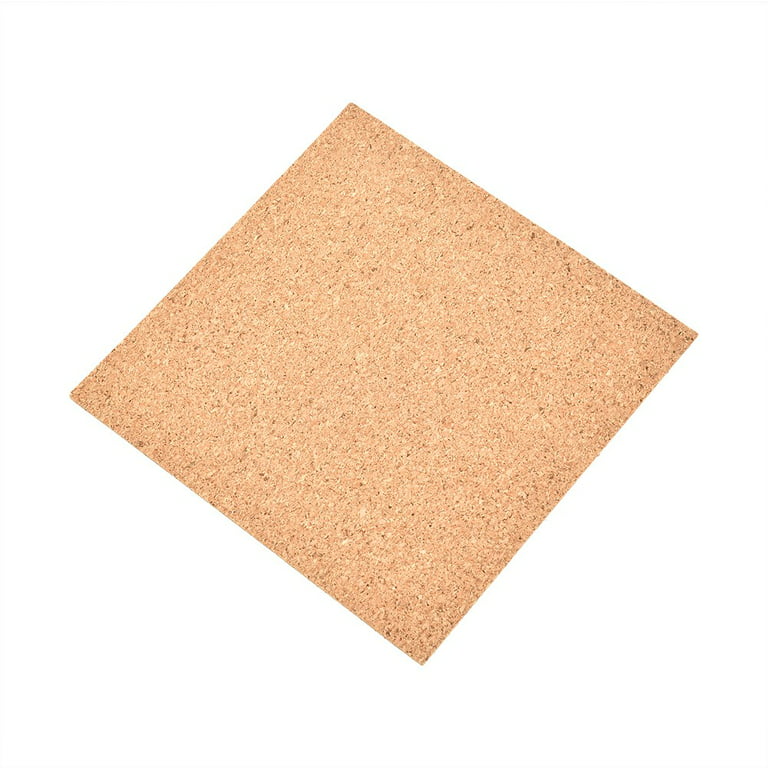 Leye 10 Pack Self-Adhesive Cork Squares 4” x 4” Cork Tiles Cok Bcking  Sheets Cork Coasters Square for DIY Crafts 