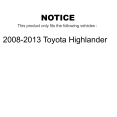 thumbnail image 2 of AmeriBRAKES Front Rear Ceramic Disc Brake Pads Kit For Toyota Highlander KNF-101131, 2 of 8