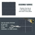 thumbnail image 3 of Domi Outdoor Living Patio Deck Tiles, 12.22 x 12.22 inches Composite Interlocking Carpet Tile, Four Slat Plastic Outdoor Flooring, 9 Pieces One Pack, Dark Gray, 3 of 10