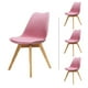 thumbnail image 2 of Set de Comedor Oslo Mundo In Melamina 120 Blanco 4 sillas Frankfurt Rosa, 2 of 15