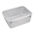 thumbnail image 4 of Stainless Steel Food Preparation Box, Rectangular Refrigerator Preservation Container, Thermal Hot Pot Side Dish Box, Portable Outdoor Cooking & Picnic Food Storage Box, 4 of 4