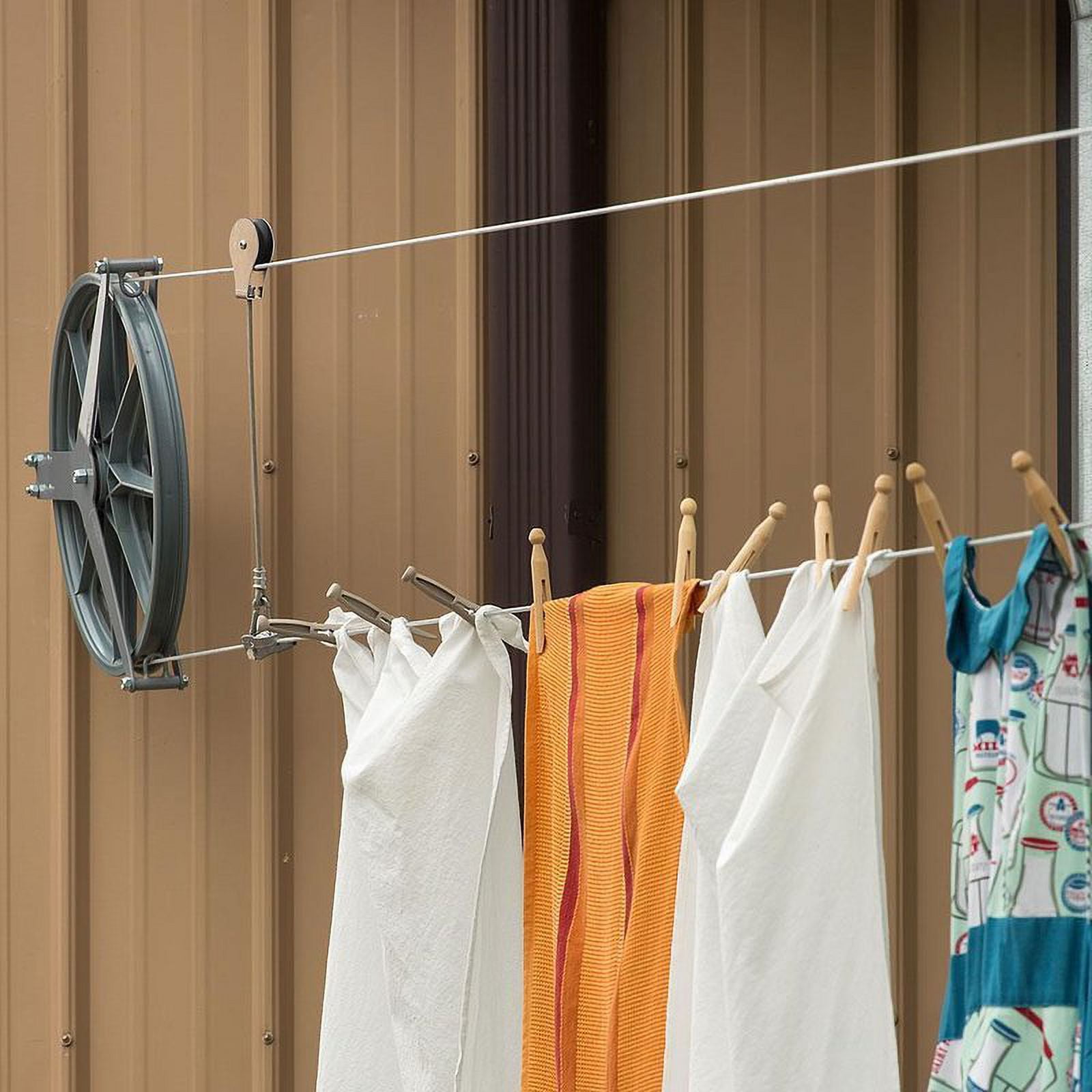 Lehmans Outdoor Clothesline Kit with Large Workhorse Pulley in Iraq at IQD 402252 Rating 5