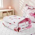 thumbnail image 5 of Erosebridal Chic Ballet Girl Zipper Queen Comforter Set with Fitted Sheet and 2 Pillowcases, Dance Princess Zipper Bedding Set, Reversible, 5 of 7