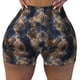 thumbnail image 2 of Fotbe Watercolor Snake Skin Shorts Sin Costuras – Shorts Deportivos de Cintura Alta para Mujer, Elásticos para Gimnasio, Yoga, Running o Ciclismo-Large, 2 of 8