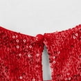 thumbnail image 4 of mgoYE Sequin Dress for Girls Toddler Girls Sequin Dress Sparkly Gown Party Dresses Little Kids A-Line Velvet Dress(Red,5-6 Years), 4 of 9