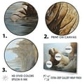 thumbnail image 3 of Designart "Home Of The Relaxed Walrus I" Walrus Floater Framed Canvas Prints, 3 of 5