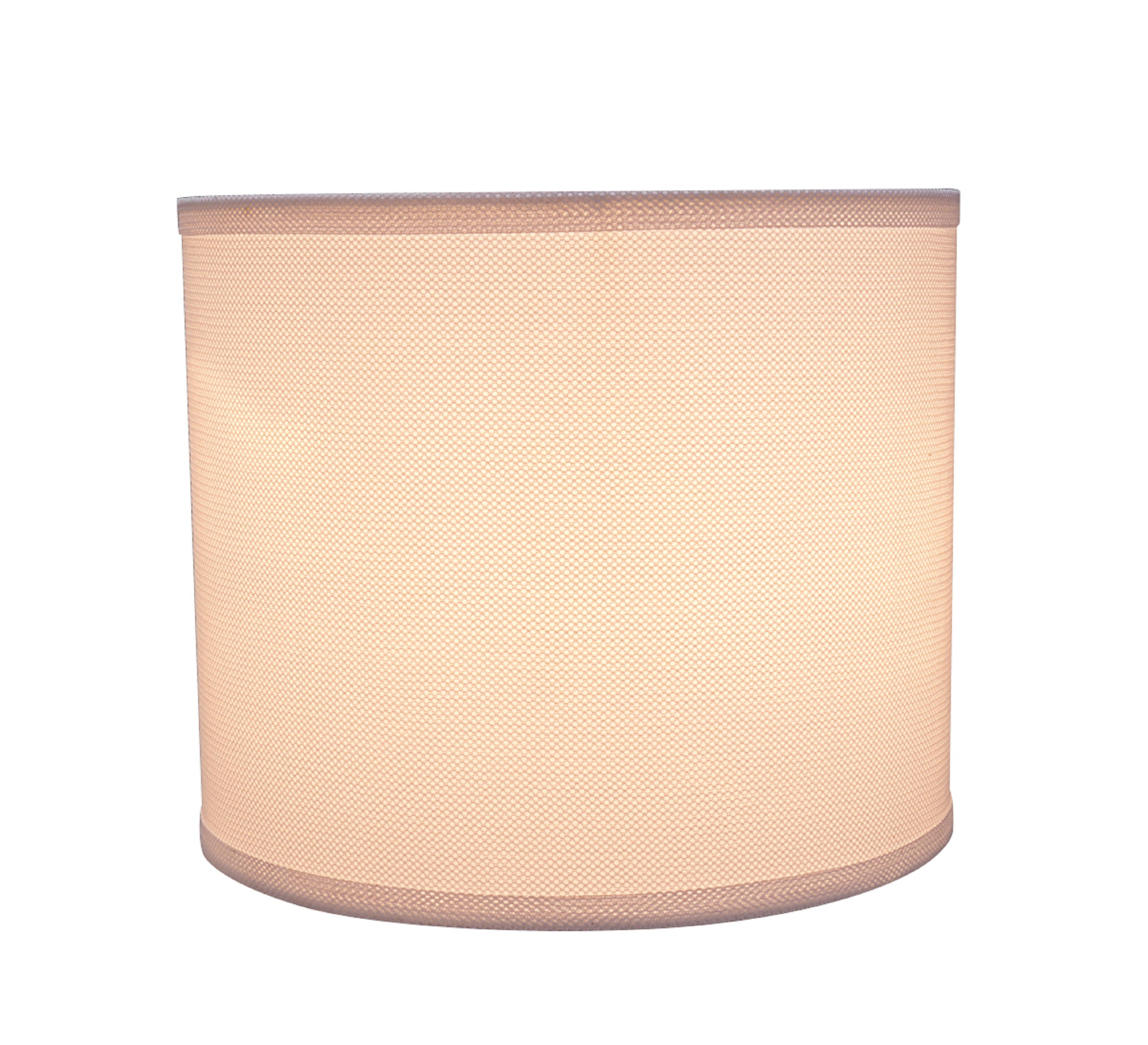 Aspen Creative 31101 Transitional Drum (Cylinder) Shaped Spider Construction Lamp Shade in White, 12" wide (12" x 12" x 10")
