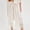 White, variant on Dianli Pajama Set Loungewear Fashionable Women's Solid Color Hollow Lace Long Pants and Top Lace Trim Breathable Soft Romantic Homewear Lounge Sleepwear Nightwear