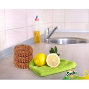 12 Pack Copper Coated Scourers by SCRUBIT - Scrubber Pad Used for Dishes, Pots, Pans, and Ovens. Easy scouring for Tough Kitchen Cleaning.