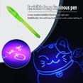 thumbnail image 3 of Bolígrafo Tinta Invisible Con Luminosa 2 en 1 Bolígrafos Mágicos Dibujo UV para () Verde, 3 of 7