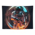 thumbnail image 5 of ONETECH  Astronaut Space Tapestry, UV Reactive Galaxy Universe Planet Glow in Dark Tapestries for Men, Boys and Teens Cool Poster, 5 of 7
