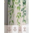 thumbnail image 3 of Spring Leaves Sheer Curtains for Living Room Bedroom Retro Pastoral Green Botanical Leaf Vines Sheer Curtains 72 Inch Long 2 Panels Set Light Filtering Curtain Window Treatments Drapes, 3 of 6