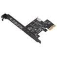 thumbnail image 2 of USB3.2 PCI E Riser Card, Double Protection Support 5G 480M PCI E Adapter Metal Plastic  For PC Black, 2 of 8