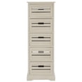 thumbnail image 4 of SAFAVIEH Sarina Solid Rustic 5 Drawer Cabinet, Distressed Cream, 4 of 10