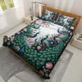 thumbnail image 2 of Lotusprinthandmade Peacock Lovers Quilt Bedding Set (White Binding) 5 Sizes (Made in Vietnam) (55x60), Inspired Quilt Set for Lovers, 2 of 6