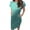 Green Womens Summer Dress, variant on USSUMA Sundresses for Women Plus Size Women's Summer Tie Dye Short Sleeve T Shirt Dress Casual Tie Waist Short Mini Dresses with Pockets