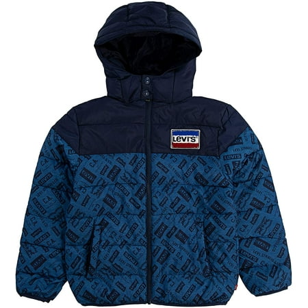 Levis Kids Puffer Jacket 4 Navy/Denim