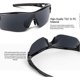 thumbnail image 4 of polarized sports sunglasses form women youth glasses UV400 protection cycling running driving fishing golf motorcycle baseball, 4 of 5