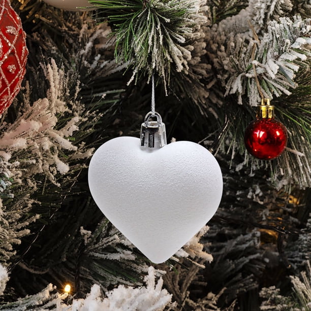 Día de San Valentín Decoración de corazón de terciopelo 2.36in adorno colgante para fiesta de aniversario de bodas decoración de tema de amor