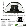 thumbnail image 2 of Outdoor Indoor and Outdoor Golf Chipping Net Set Collapsible Golf Pitching Cages Foldable Golf Practice Net Golf Training Equipment Kit, 2 of 6