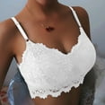 thumbnail image 2 of B91xZ Adjustable Strap Triangle Bra Fashion Plus Size Back-Closure Underwire Bra,White S, 2 of 5
