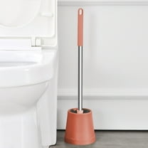 Ywuzuh Toilet Brush Gold Toilet Brush and Holder Set Space Saving for Storage, Deep Cleaning, Drip-proof, Easy to Assemble
