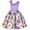 Purple, variant on Odeerbi 2025 New Shoulder Children's Dress Rose Print Dress Skirt Girls Party outfits Festival outfits