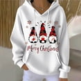 thumbnail image 2 of WZXFASHION Sweat à Capuche Décontracté de Noël pour Femmes, Col Rond, Manches Longues, 50 % de Réduction, Brodé, Fermeture Éclair, 2 of 5