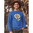 thumbnail image 2 of Cute Daisy Buddy Sweatshirt Men -Smartprints Designs, Male 5X-Large, 2 of 4