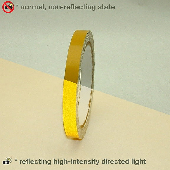 JVCC Engineering Grade Reflective Tape (REF-7): 1/2 in. x 30 ft. (Yellow)