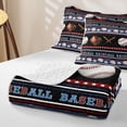 thumbnail image 4 of Erosebridal Vintage Ball Stripe Quilt King,Bat Glove Ball Sports King Coverlet Set For Boys,3pcs, 4 of 7