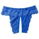 thumbnail image 2 of Gibobby Panty Microfibra con Encaje Bragas encaje sexy para mujer Tanga Ropa interior algodón tiro bajo Calzoncillos bikini encaje recortado（Azul， 2XL), 2 of 5