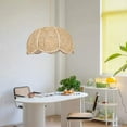thumbnail image 5 of Arturesthome Hand-Woven Flower Shaped Rattan Woven Pendant Light Shade Crafts Lampshade, 5 of 11