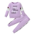 thumbnail image 2 of Toddler Girl Clothes 2pcs Fall Winter Outfits Little Girls Sweatshirts+ Pants Set Baby Sweatsuit Clothing 1-5 Years, 2 of 5