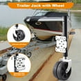 PWTOOL Trailer Jack with Wheel 8inch Utility Trailer Jack Wheel 2000lb