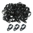 thumbnail image 1 of ERDS-R-Type Cable Clamps, 30mm 1.18 Inch Cable Clip Cable Organizer Cord Clips Black for Wire Management, Pack of 100, 1 of 4