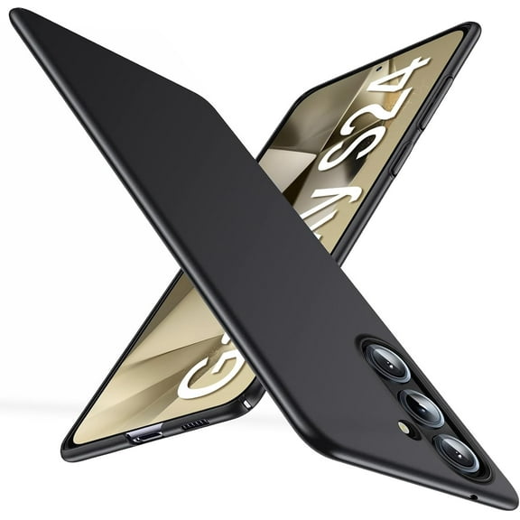 Ultra Thin Case for Samsung Galaxy S24 5G, Silky Touch & Anti-Fingerprint Material, Slim Hard PC Matte Cover Anti-Scratch Shockproof Protective Cases for Samsung S24 5G 6.1-inch (Black)