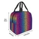 thumbnail image 3 of Disketp Leopard Neon Rainbow Gradient Bolsa Térmica para Almuerzo para Hombre y Mujer, Ideal para Trabajo, Senderismo y Picnic, 3 of 8