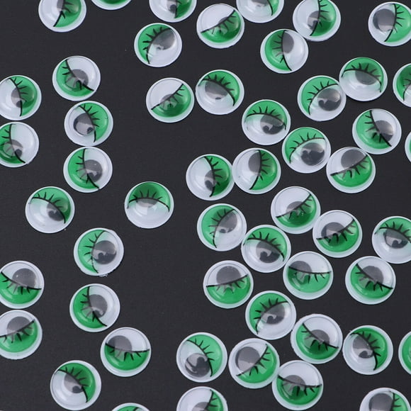 OULII 100Pcs Craft Googly Eyes for Kids and Educators Round Plastic 0.4In in Diameter