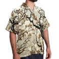 thumbnail image 2 of Tree Men's Short Sleeve Hawaiian Shirt, Casual Printed Button Down Beach Tops for Summer, Spread Collar Mens Shirts Unisex, 2 of 6