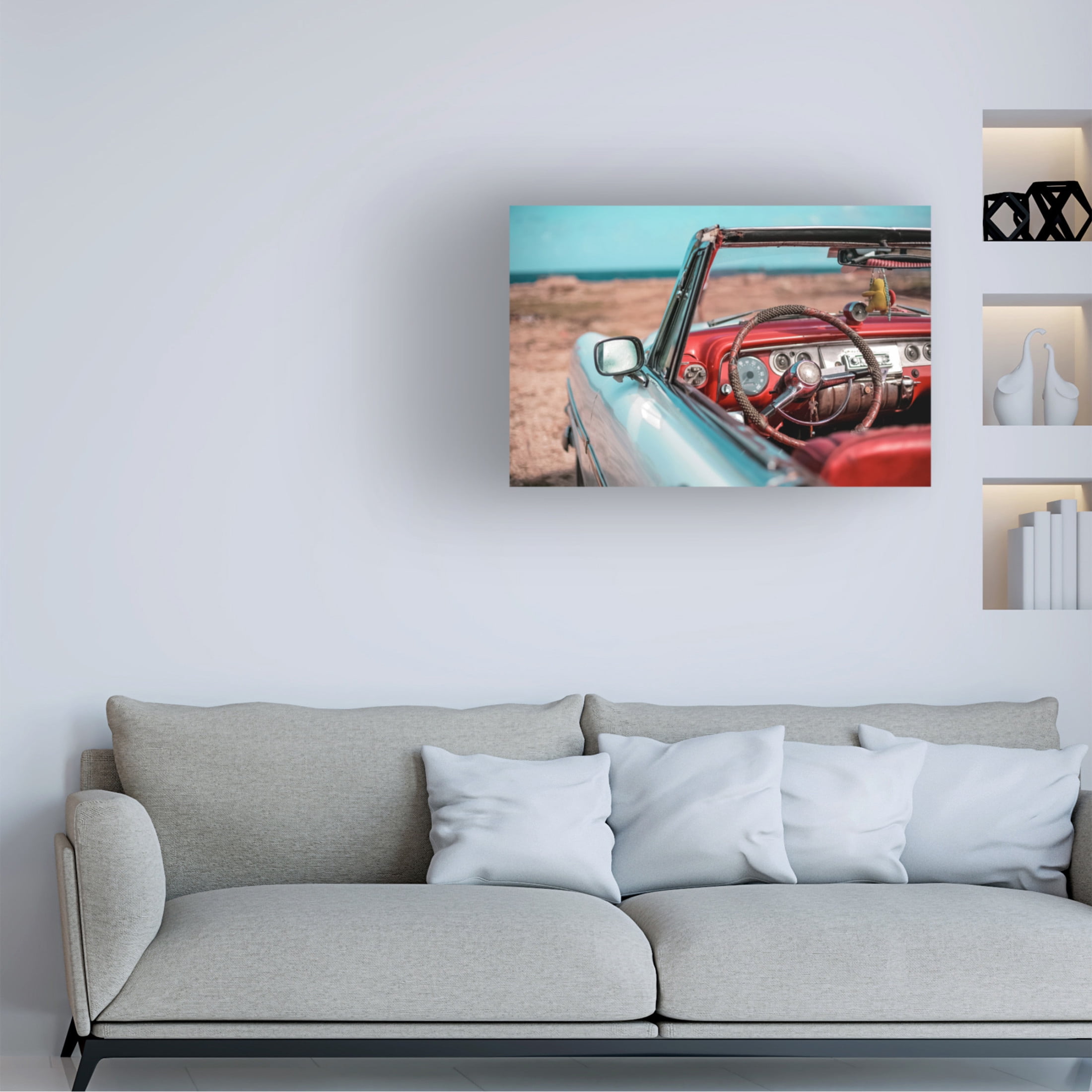 Canvas Wall Art - Alexander Yakovlev 'Old Havana 5' Wall Art for Living Room, Bedroom, or Office Décor by Trademark Fine Art - 24 x 16 Inches