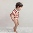 thumbnail image 4 of Daiia Fresh Red Tomato Printed Unisex-Baby Short Sleeve Onesies Bodysuits Baby Climbing Clothes Soft and Comfortable Romper with Expandable Shoulder Design-2 Years, 4 of 8